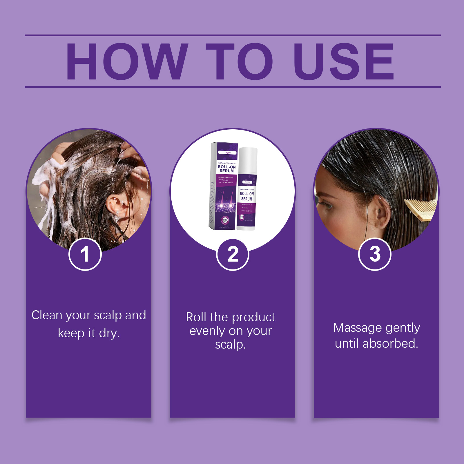 Hair Care Natur - Haarwuchsserum gegen Haarausfall, stärkt die Haarwurzeln,