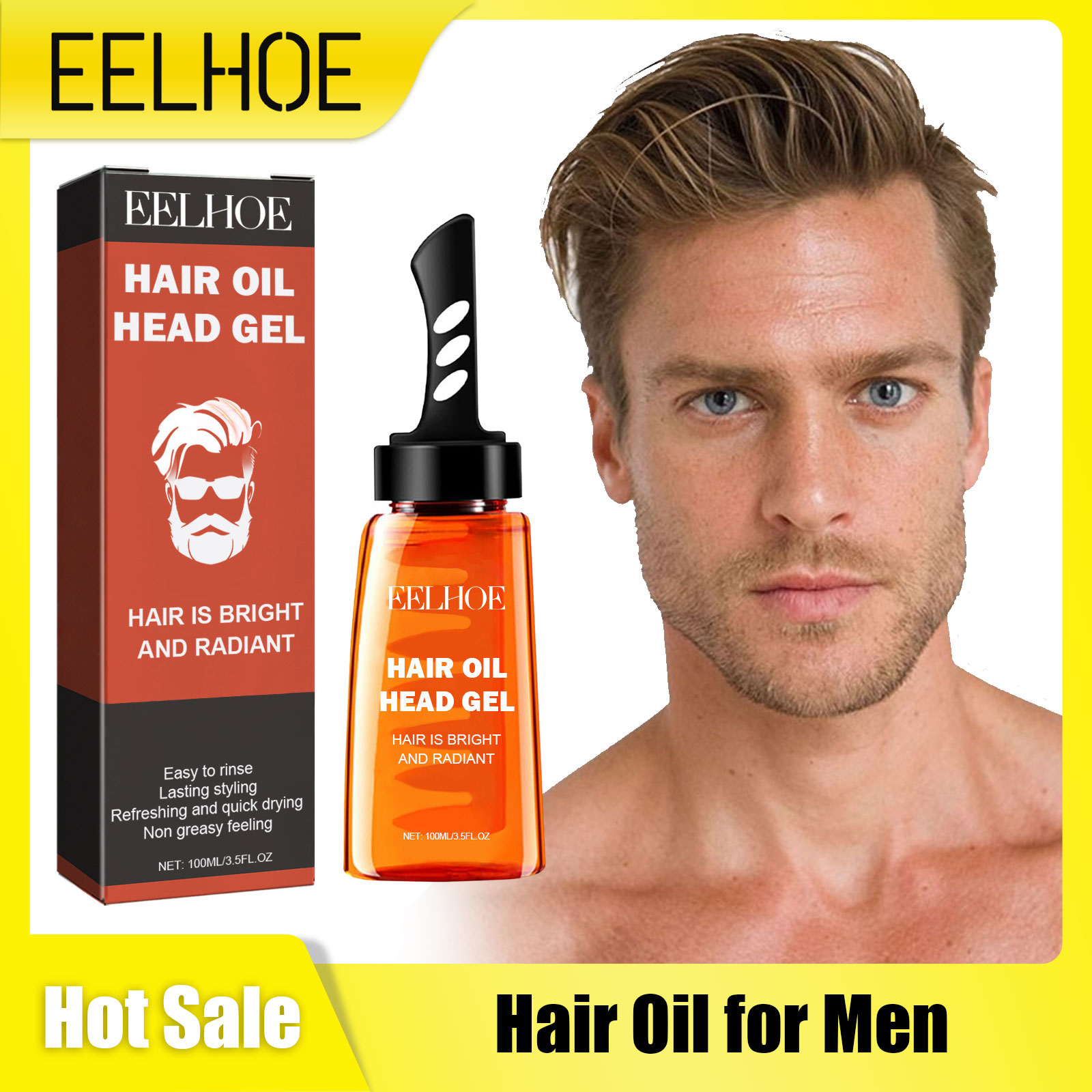 Hair Care Natur - EELHOE 2-in-1 Professionelles Haarwachs für Männer