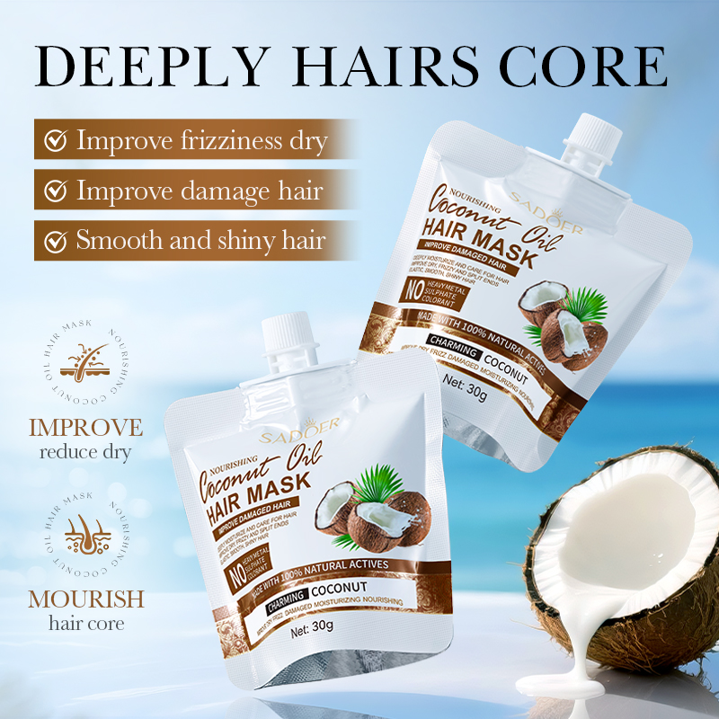 Hair Care Frizzy Hair - Magische Keratin-Haarmaske, 5 Sekunden, repariert geschädigtes,