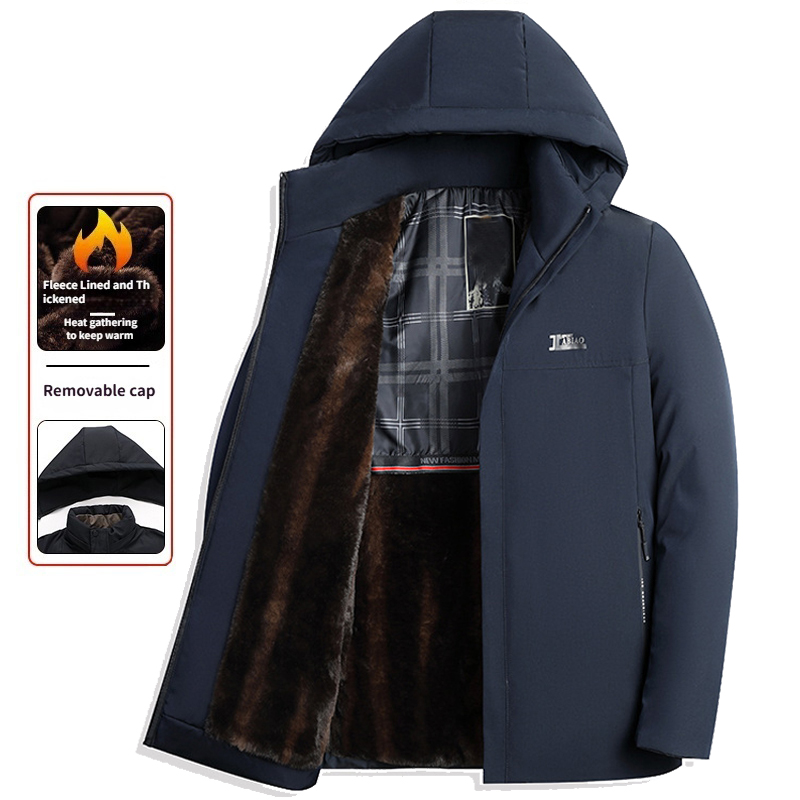 Heat Protectant Spray - Neue Verdicken Fleece Parka Mit Kapuze