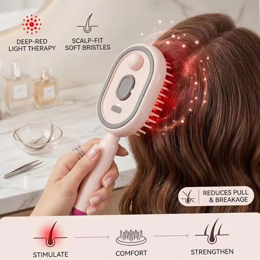 Hair Care Is Self Care - Langlebiger Elektrischer Haarpflege-Sprühkamm Antistatischer Selbstreinigender Sprüh-Luftkissenkamm