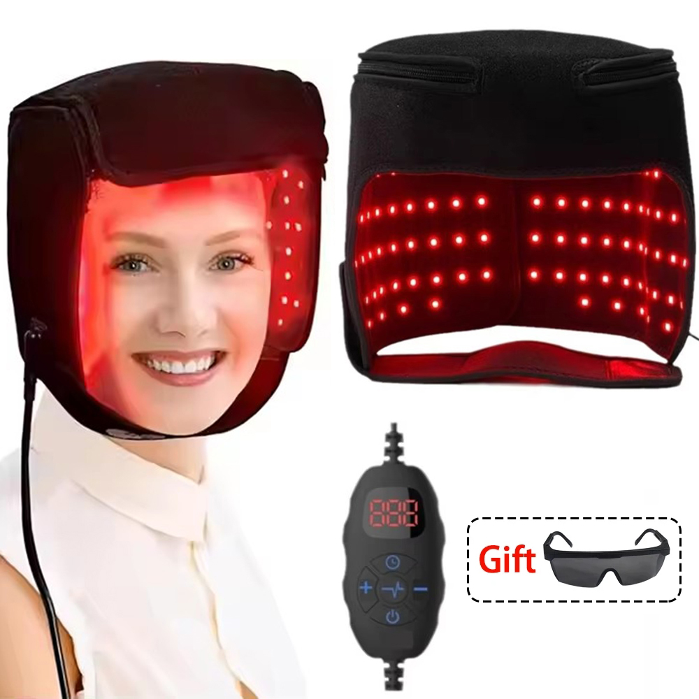 Hair Care Basic - LED-Rotlichttherapie-Hut für Haarwachstum, rote und Infrarot-Licht-Haarwachstumskappe
