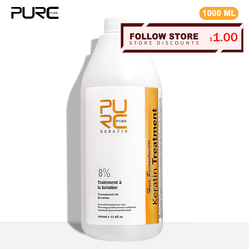 Hair Care Frizzy Hair - PURC 8 % Keratin-Glättungsbehandlung, krauselige Entfernung,