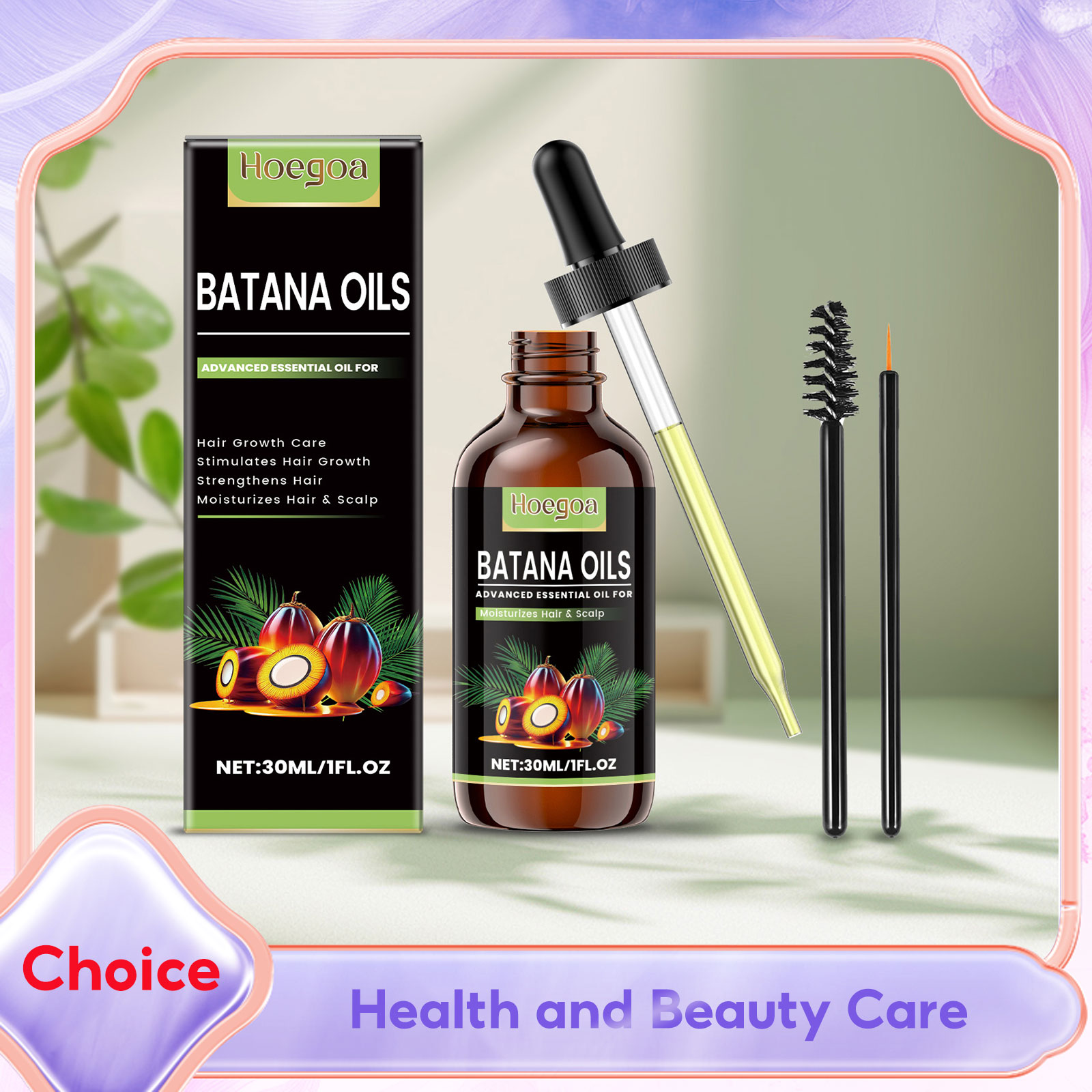 Hair Care Natur - Batana-Öl für das Haarwachstum, revitalisierend, stärkend,
