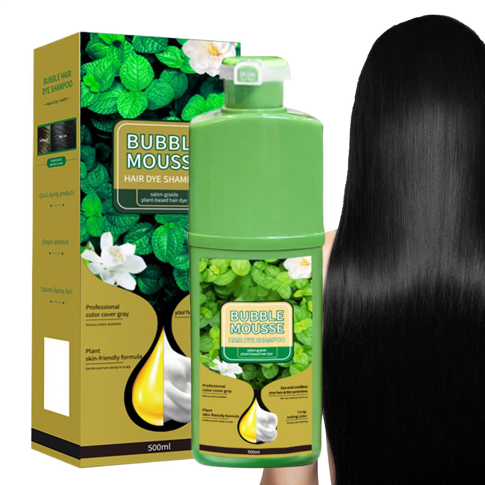 Hair Care Herbal Products - Natürliches pflanzliches Kräuter-Haarfärbeshampoo, 5-Minuten-Wechsel der Haarfarbe,