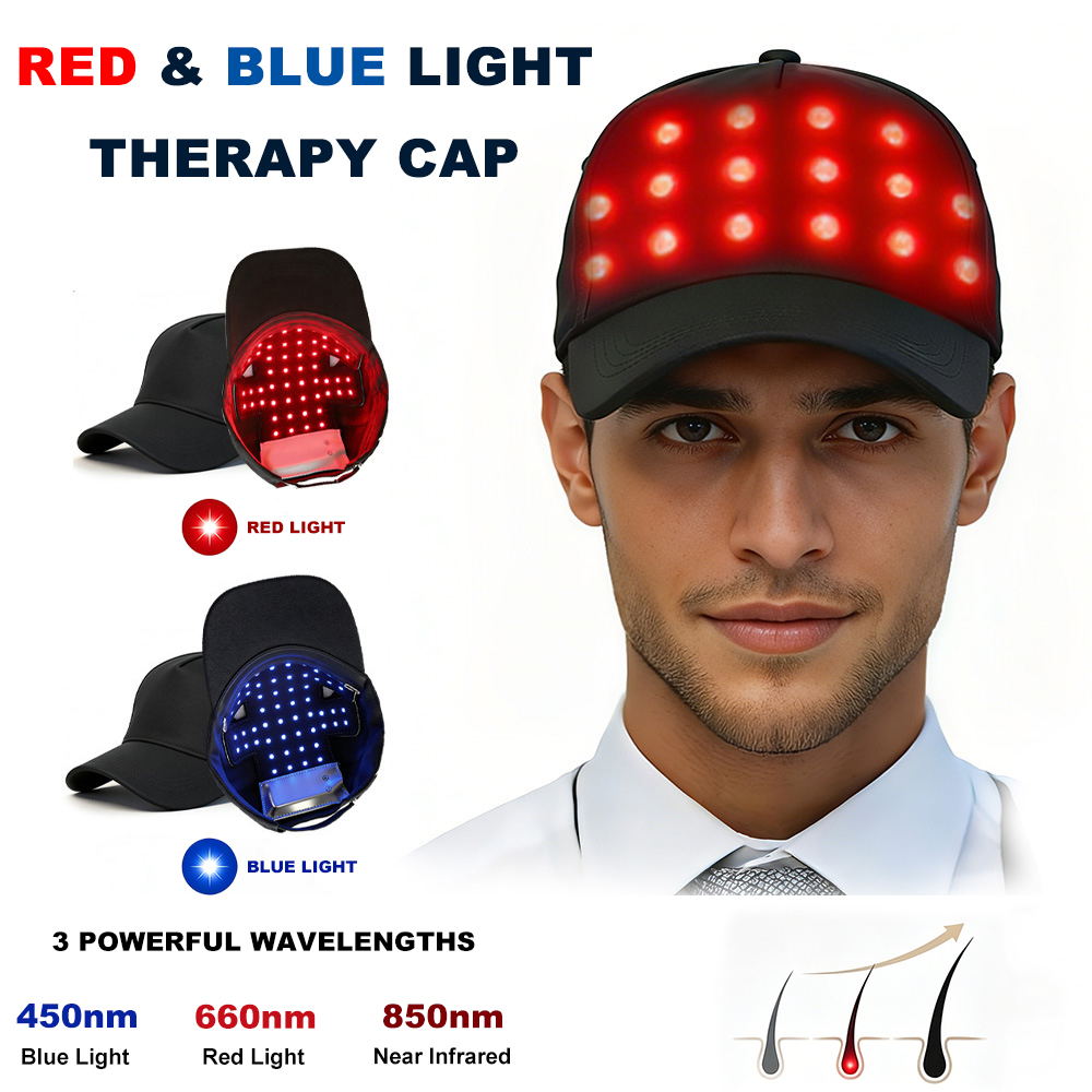 Hair Care Basic - LED-Haarpflegekappe mit rotem 660nm, blauem 450nm