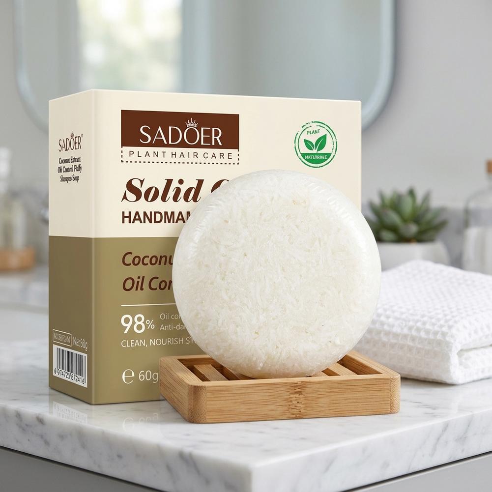 SADOER 60g Kokosnuss-Shampoo K – Hair Care Herbal Products Bewertung und Preis