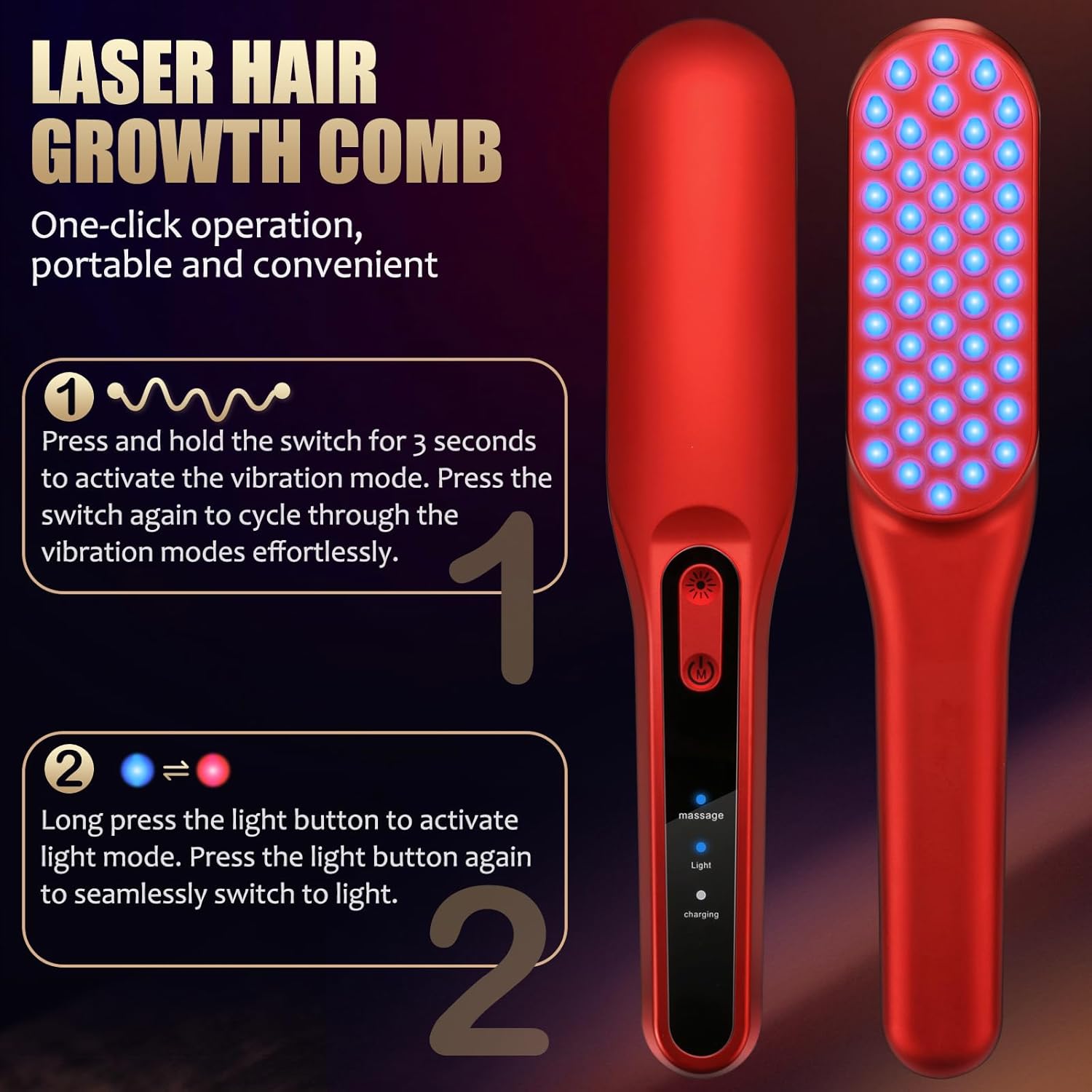 Laser-Haarwuchskamm, Rotlicht- – Hair Care Basic Bewertung und Preis