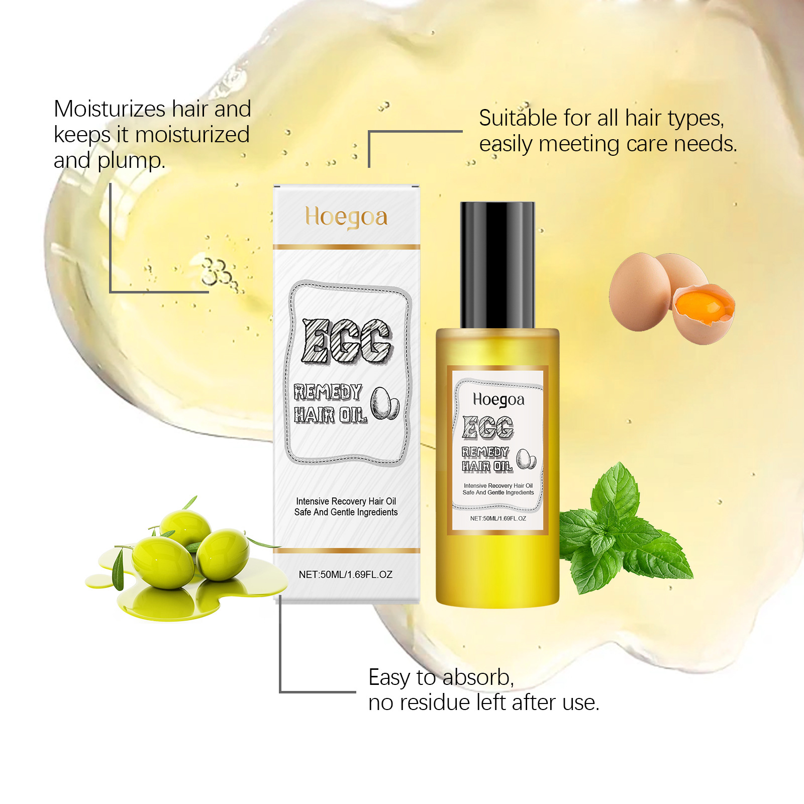 Eierheilmittel-Haaröl stellt w – Hair Care Natur Bewertung und Preis