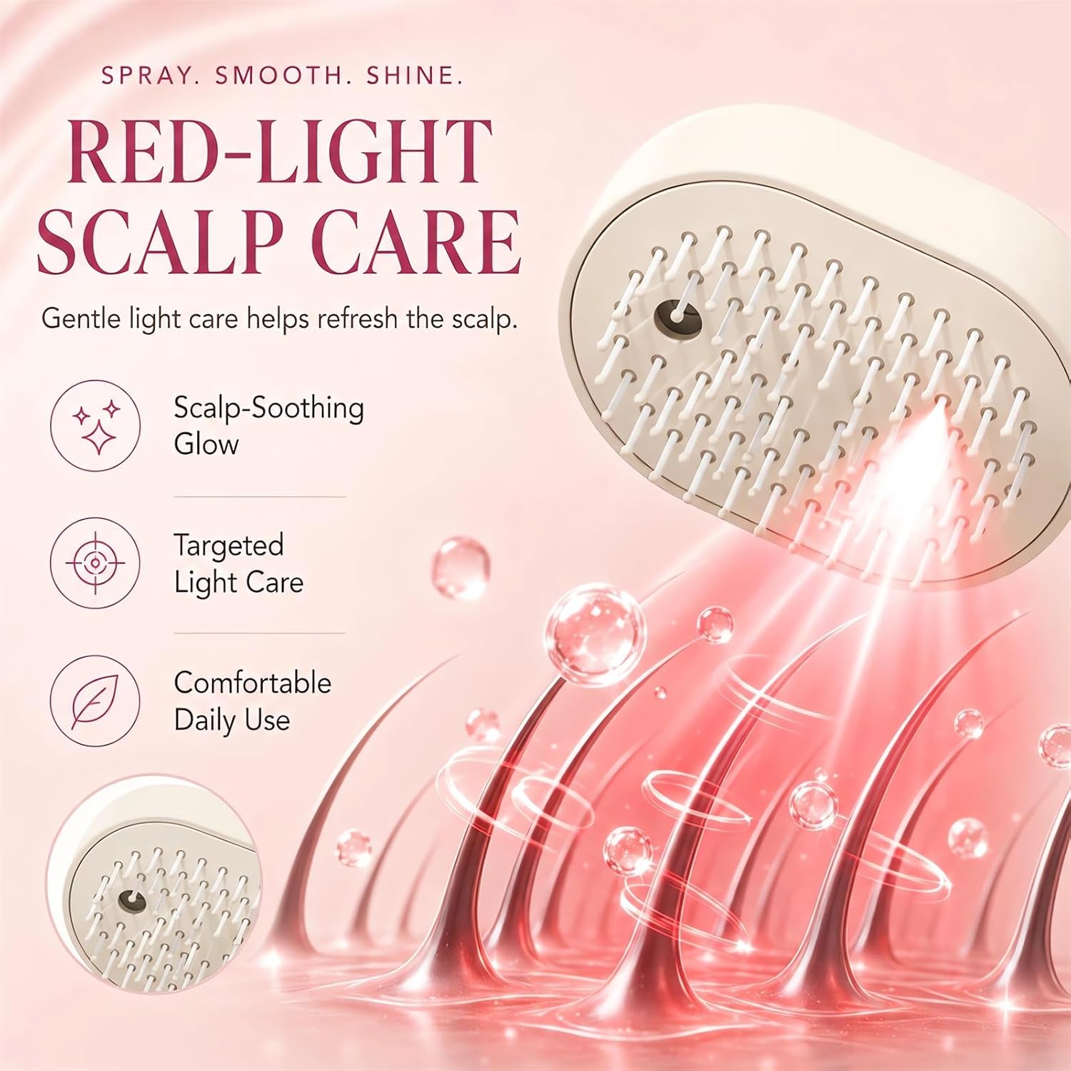 Multifunktionaler Massagekamm, – Hair Care Is Self Care Bewertung und Preis