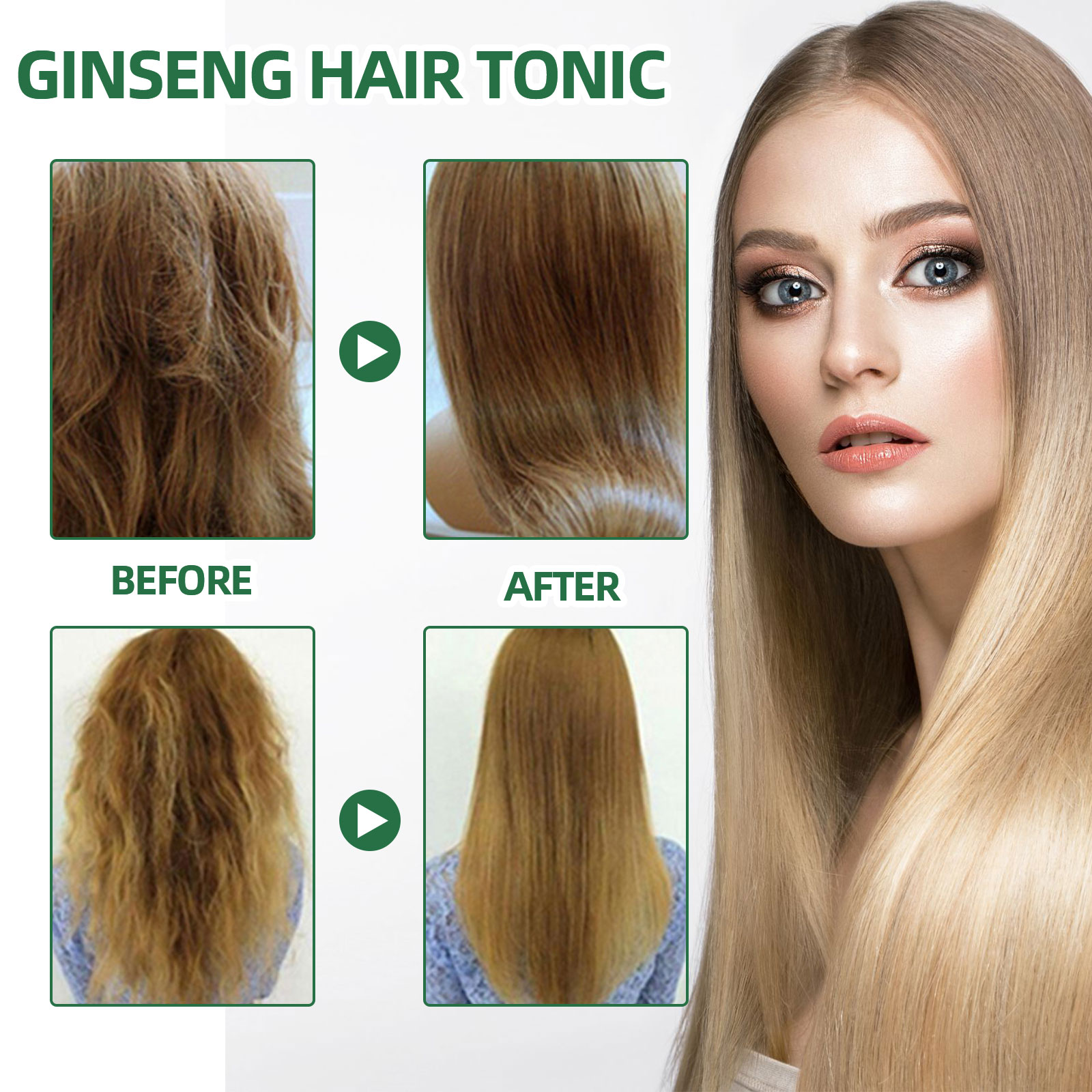 Natürliches pflanzliches Ginse – Hair Care Herbal Products Bewertung und Preis