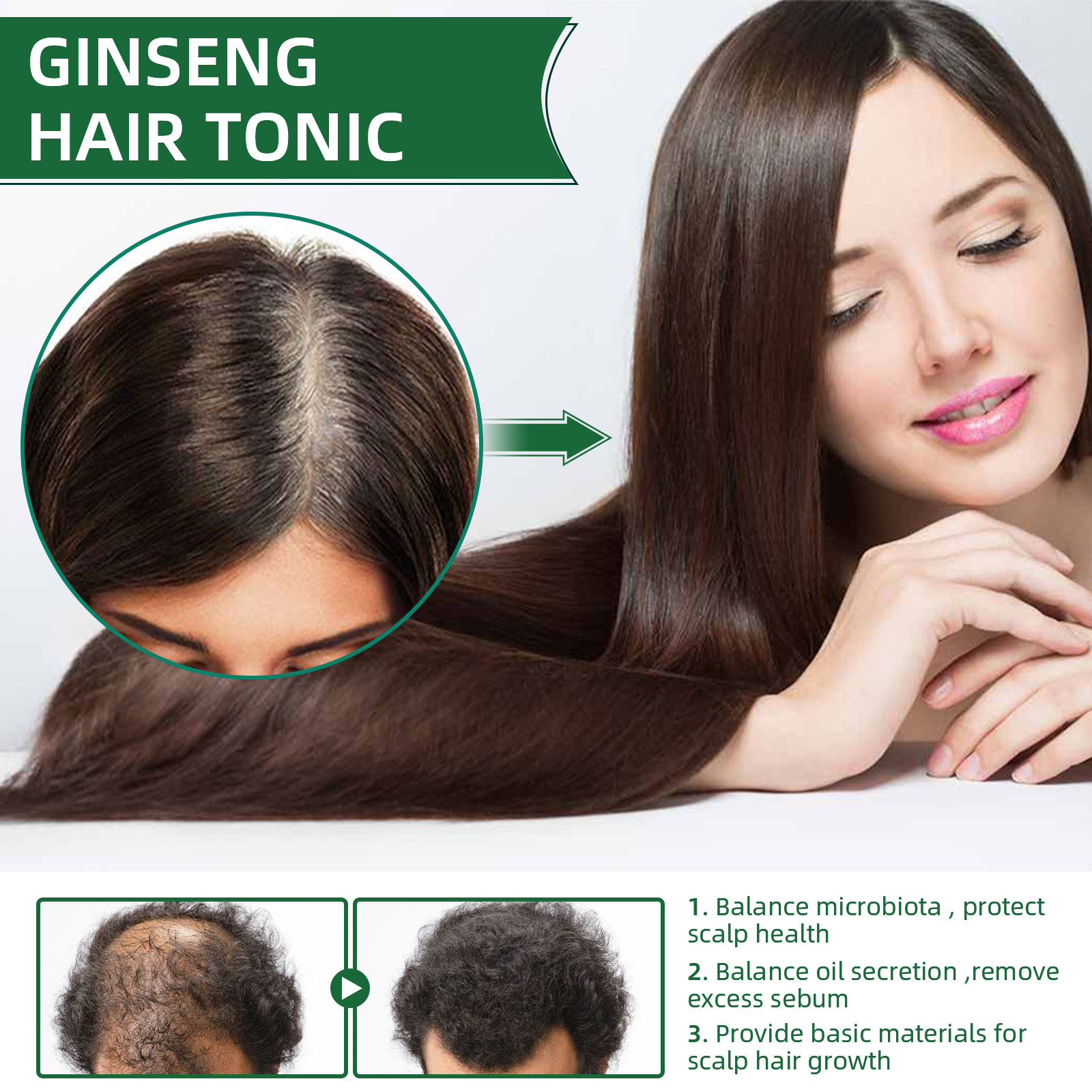 Natürliches pflanzliches Ginse – Hair Care Herbal Products Bewertung und Preis