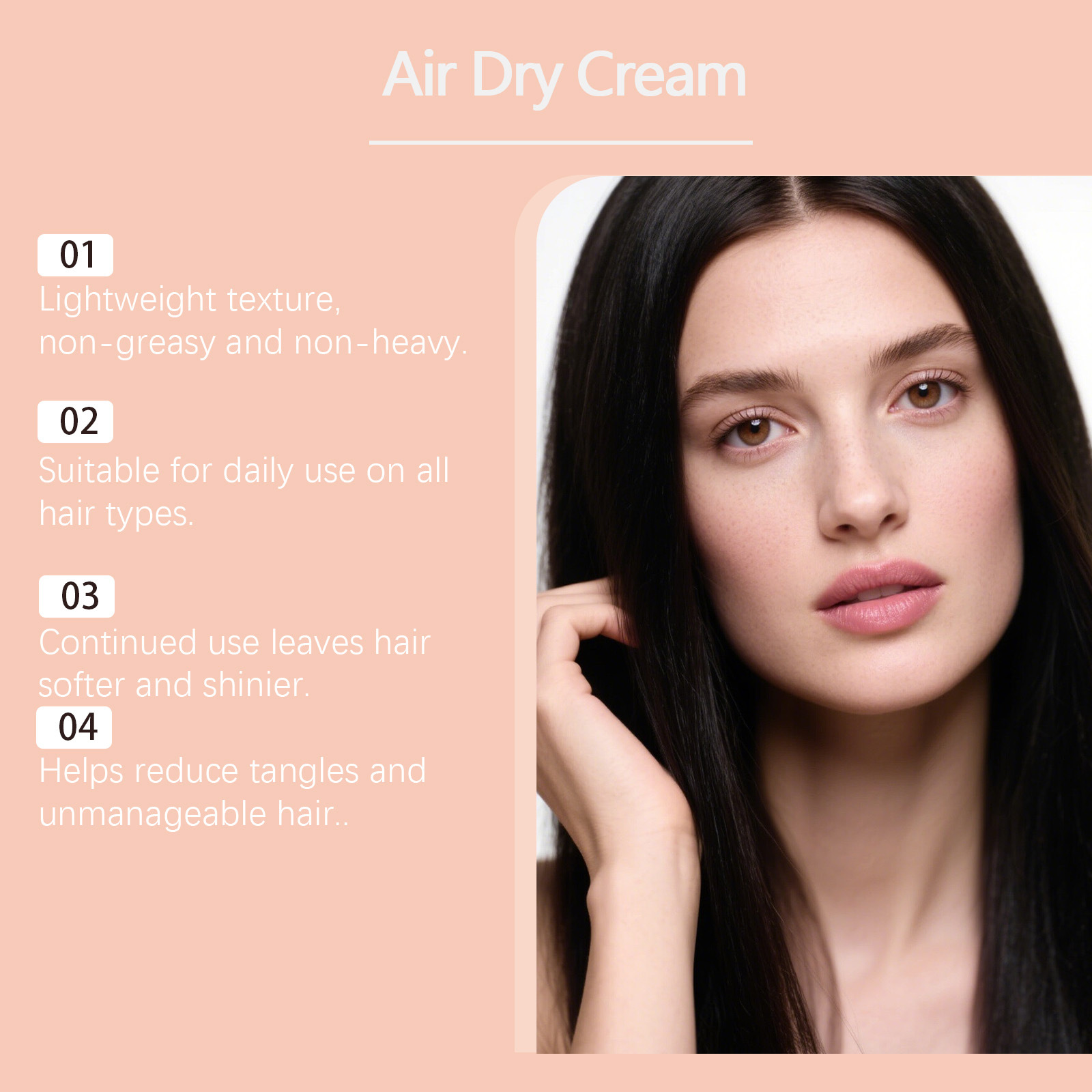 Lufttrocknende Glättungscreme  – Hair Care Frizzy Hair Bewertung und Preis
